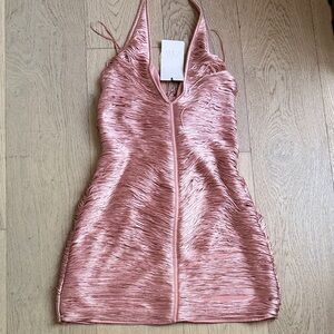 Zara Shimmering Pink Satin Slip